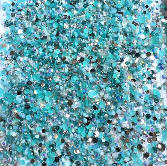 Shapes Scatter Mix Aqua