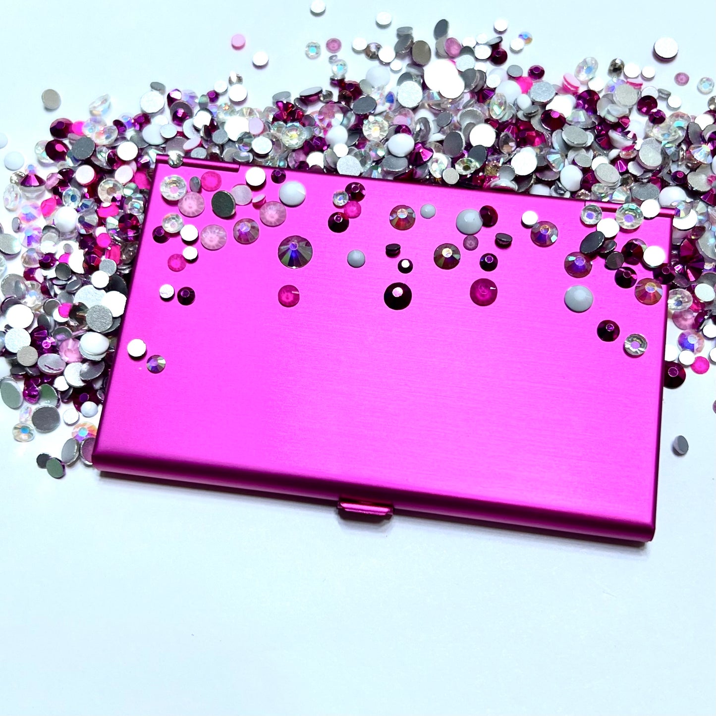 Bling Business Card Holder Kit -  Hot Pink