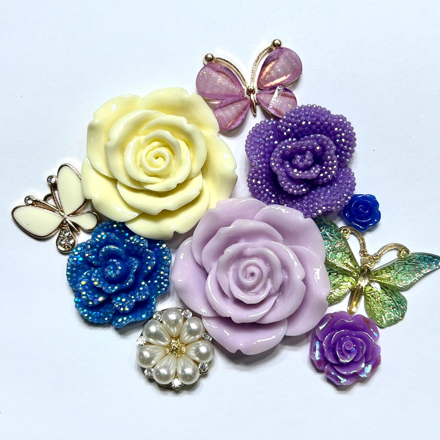 3D Bundle Kit White Purple  Flower