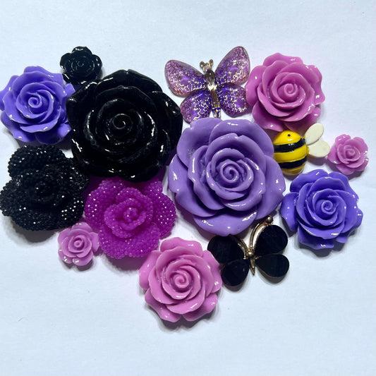 Flower 3D Bundle - Purple Black