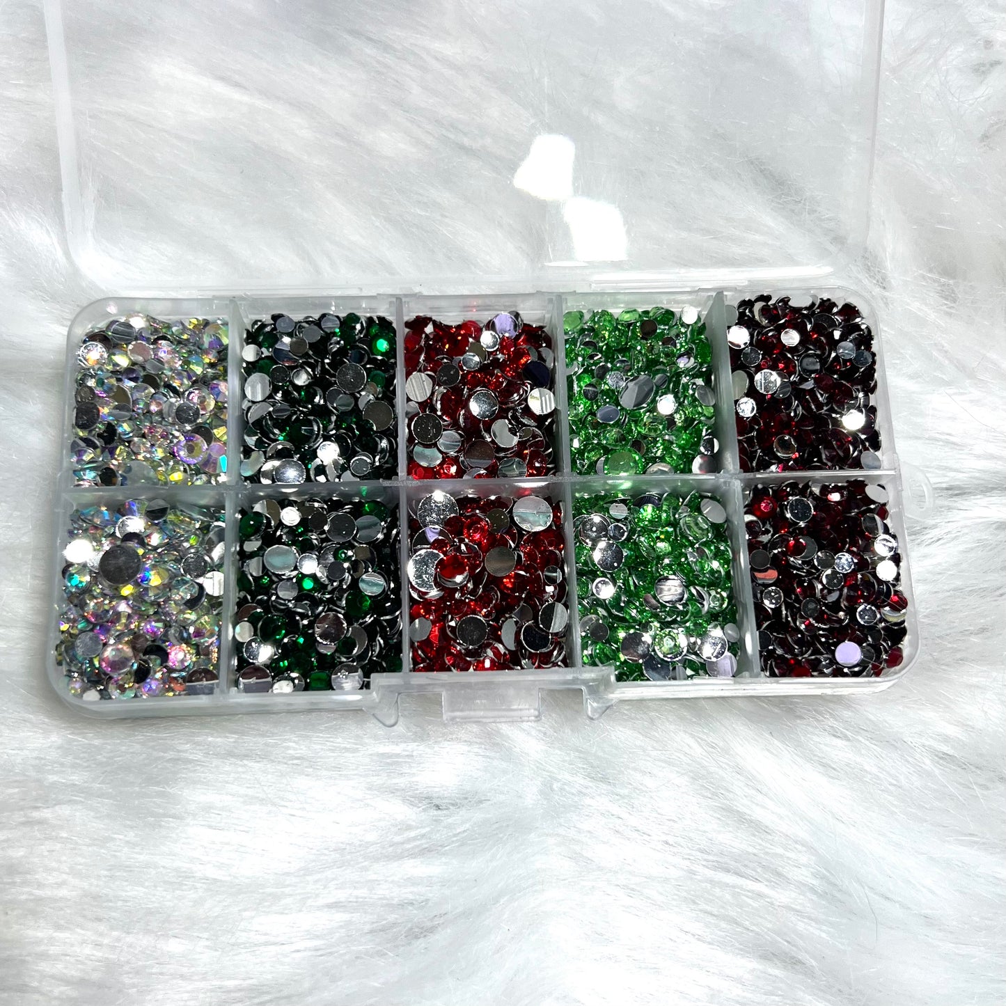 Bling Storage Box With Stones - Christmas