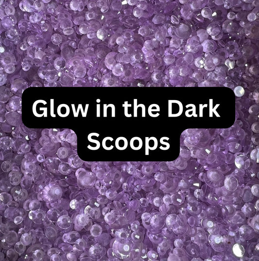 Glow in the Dark Rhinestone Scoops