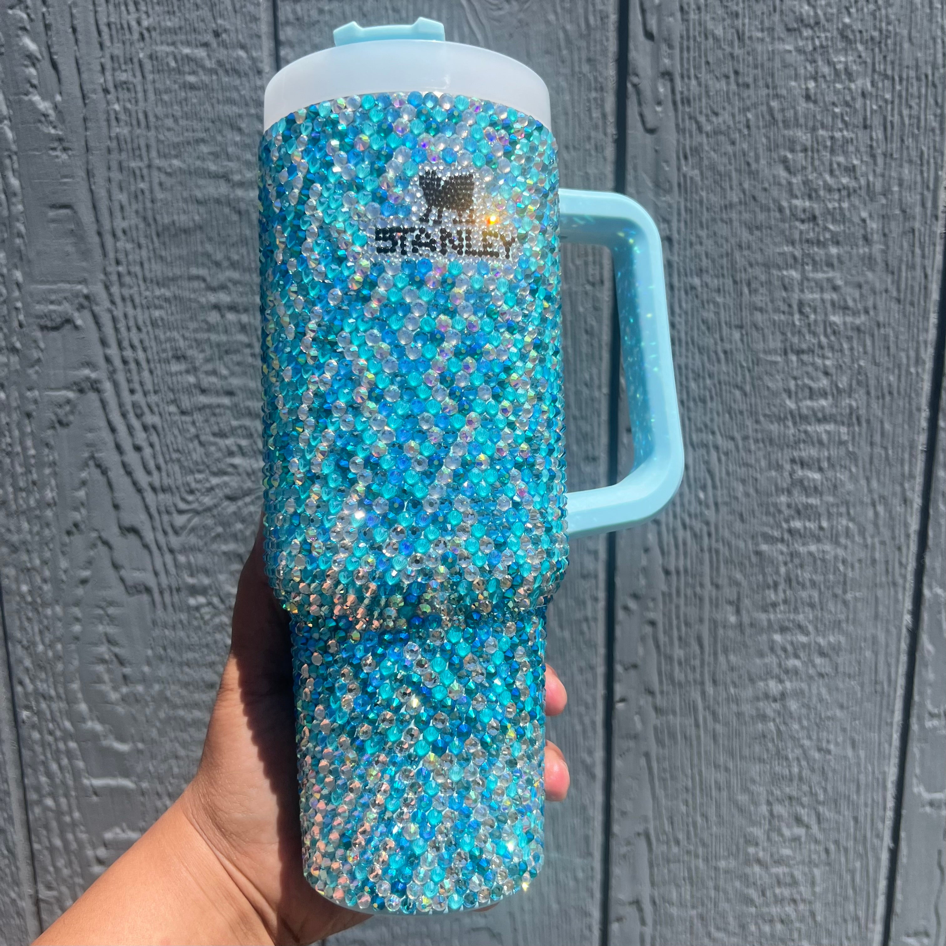 40oz Aqua Kaleidoscope Stanley – Fabcabcases