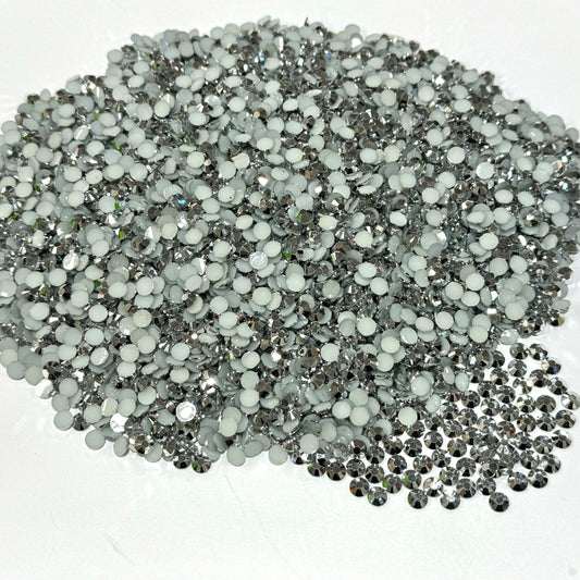 Silver Rhinestones 2mm - 6mm you pick size