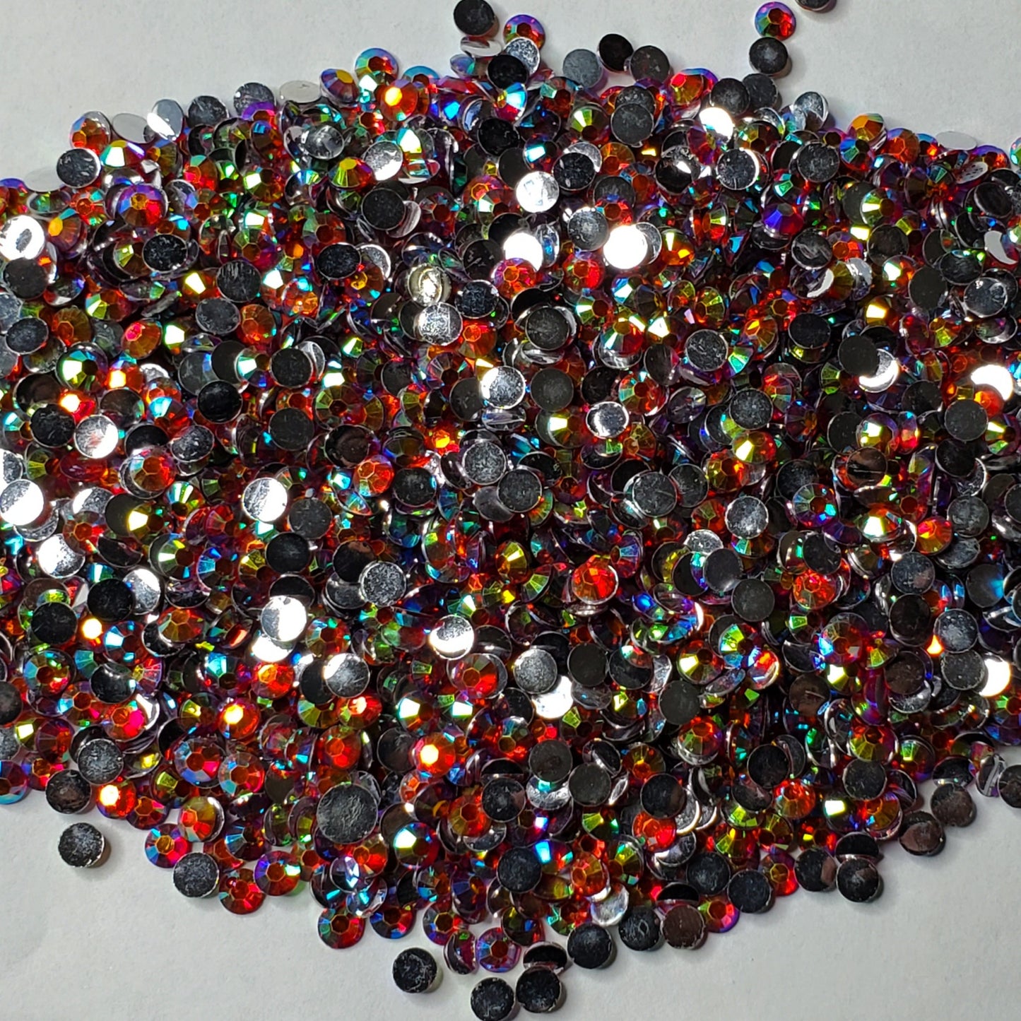 Cranberry Twist Rhinestones  -  2mm - 6mm You pick Size