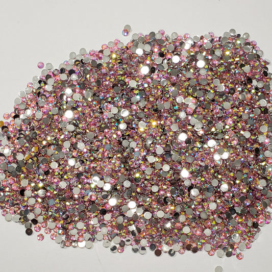 Pink Champagne  Rhinestones  -  2mm - 6mm You pick Size